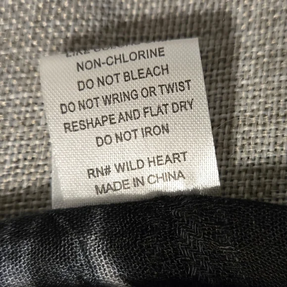 WOVEN HEART Black White Tie-Dye Kimono Beach Cover Up Raw Hem One Size - Picture 12 of 14